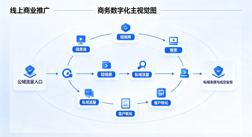 黄骅市线上商业推广怎么做？全域流量闭环搭建与低成本转化实战指南